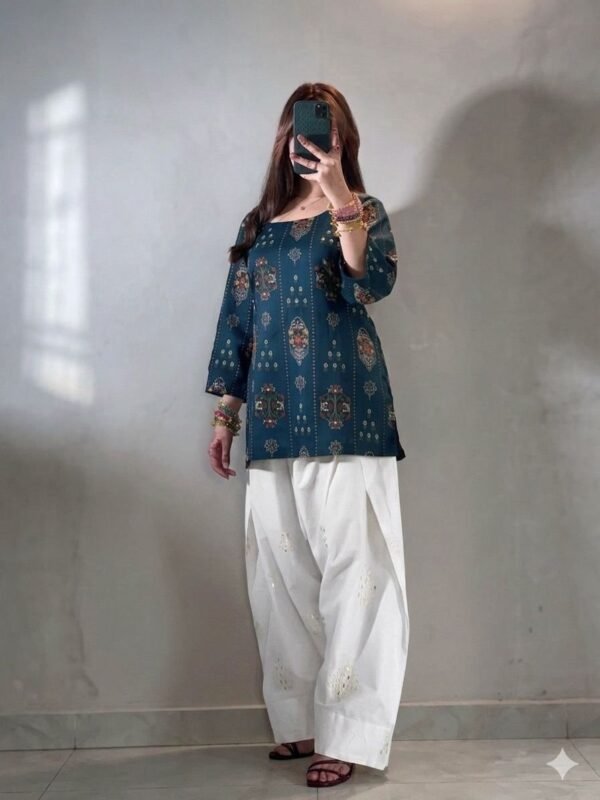 Premium Farshi Co-ord Set Digital Print – S11